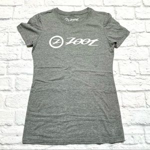 Zoot Sports grey casual logo short sleeve tee small
